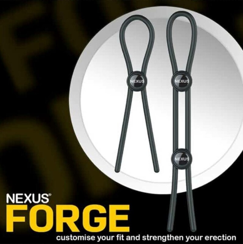 Лассо на член із петлею на мошонку Nexus Forge чорне, 40 см - Зображення 6