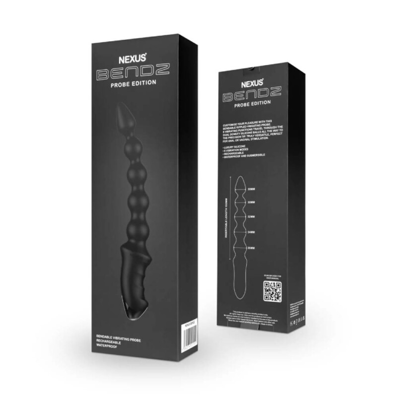 Анальна ялинка з вібрацією Nexus Bendz чорна, 29.2 х 3.6 см - Изображение 4