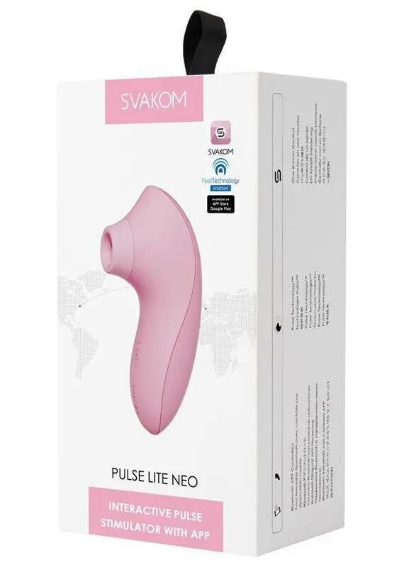 Вакуумний стимулятор клітора Pulse Lite Neo Svakom, силіконовий, рожевий - Зображення 2