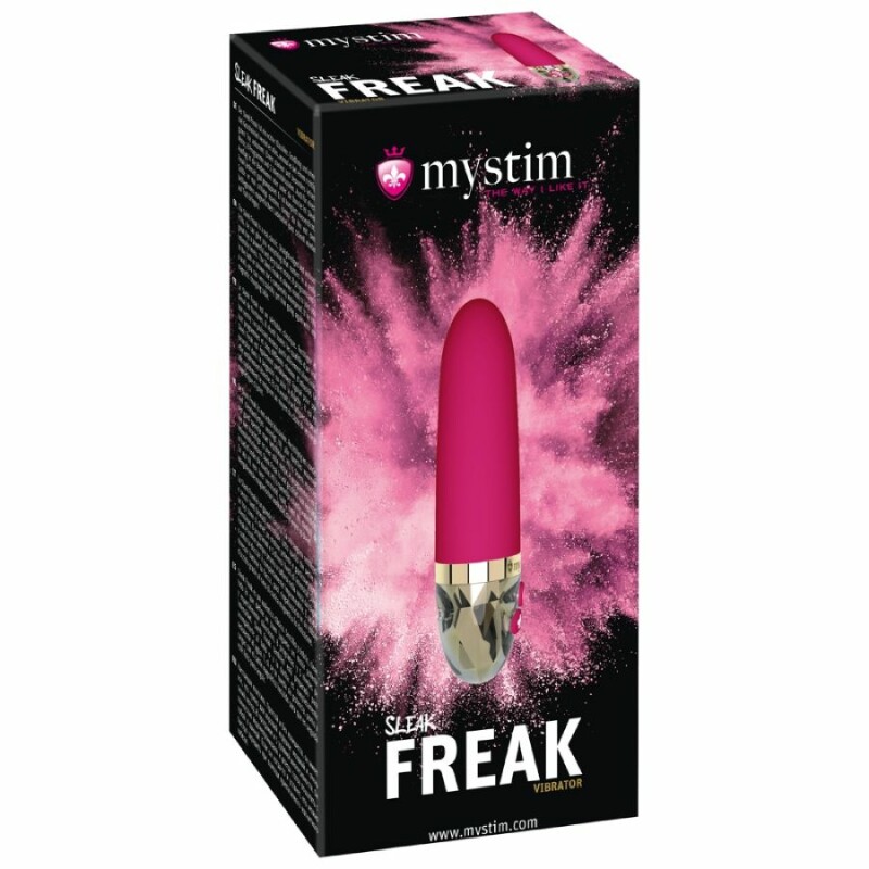 Вібратор вагінальний Mystim Sleak Freak рожевий, 14.5 см х 3.6 см - Зображення 1
