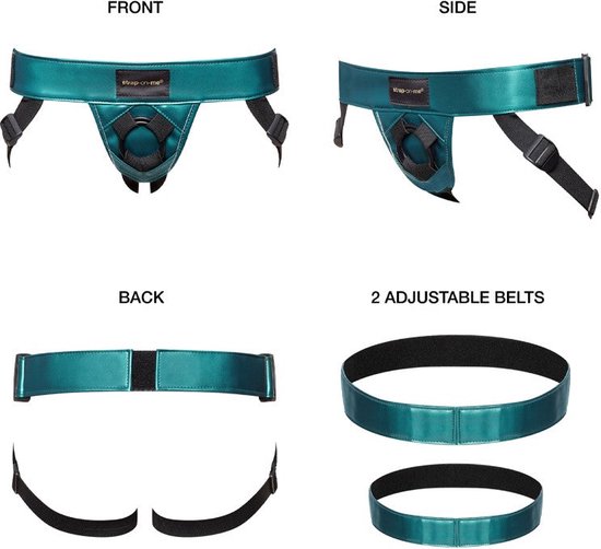 Труси для страпона XS-XXL Curious Strap-On-Me, зелені - Зображення 4