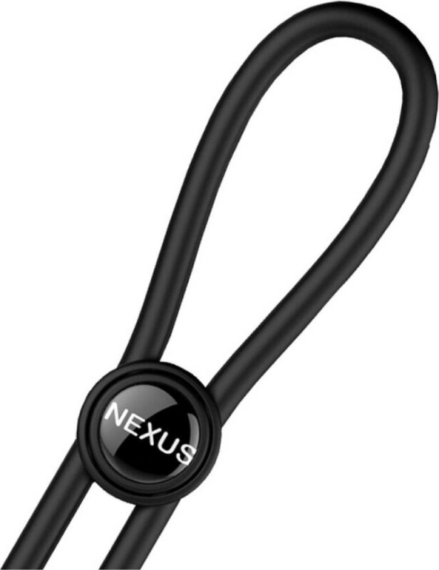 Лассо на член із петлею на мошонку Nexus Forge чорне, 40 см - Зображення 3