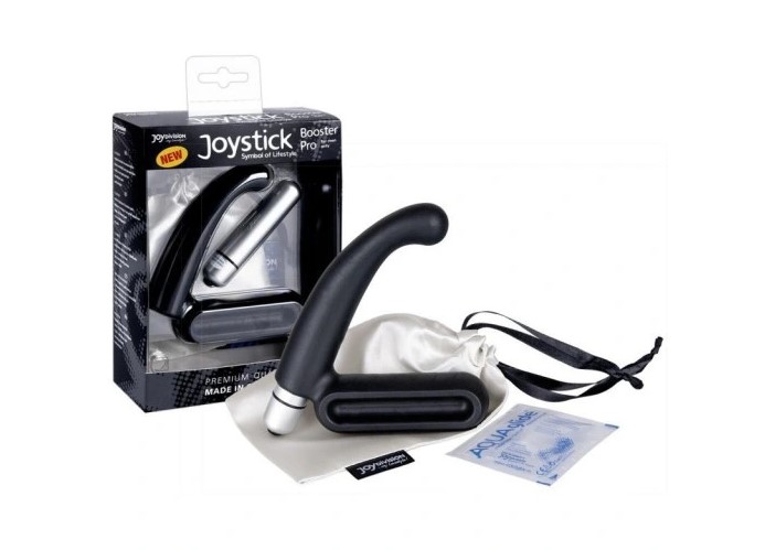 Масажер простати Joystick Prostata Booster Pro, з вібрацією, чорний, 13 х 3 см - Зображення 3