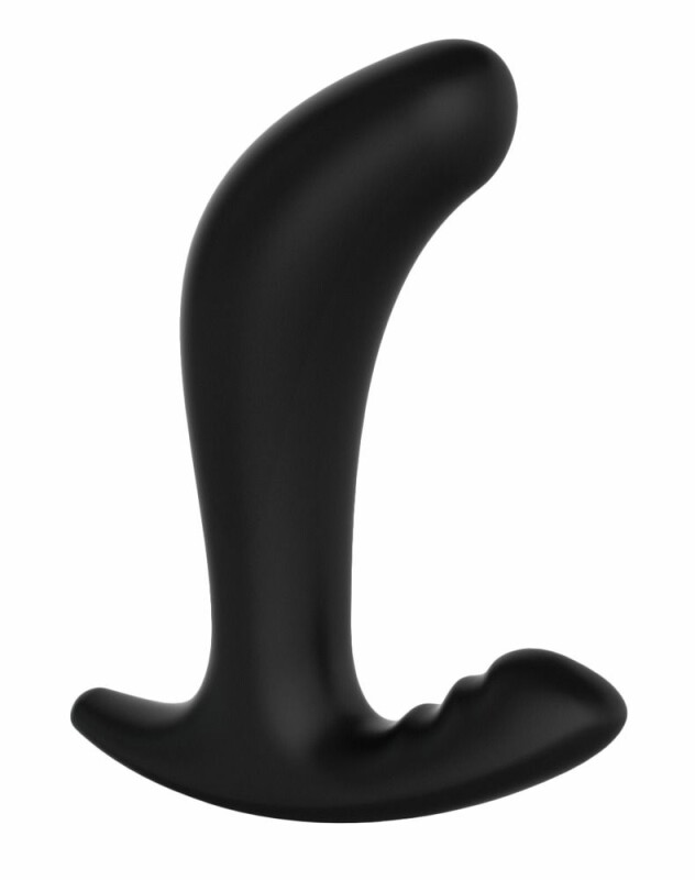 Масажер простати з функцією електростимуляції Twisting Tom Mystim, силіконовий, чорний 13 х 3.3 см