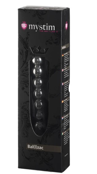 Стимулятор універсальний, електросекс Mystim Ballzac Metal Dildo, фалоімітатор, металік, 25 х 3 см - Изображение 2