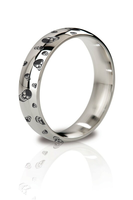 Ерекційне кільце металеве Mystim His Ringness Earl з гравіюванням, 5.1 см
