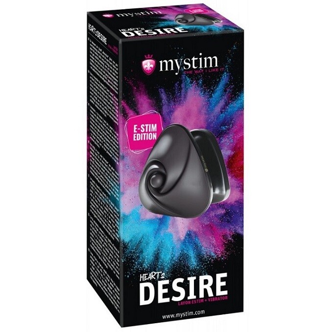 Вібратор з електростимуляцією Mystim Hearts Desire E-Stim, для ерогенних зон, 6.7 см - Зображення 1