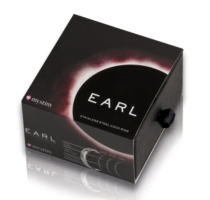 Ерекційне кільце 5.5 см Earl Mystim, металеве, срібне - Изображение 1