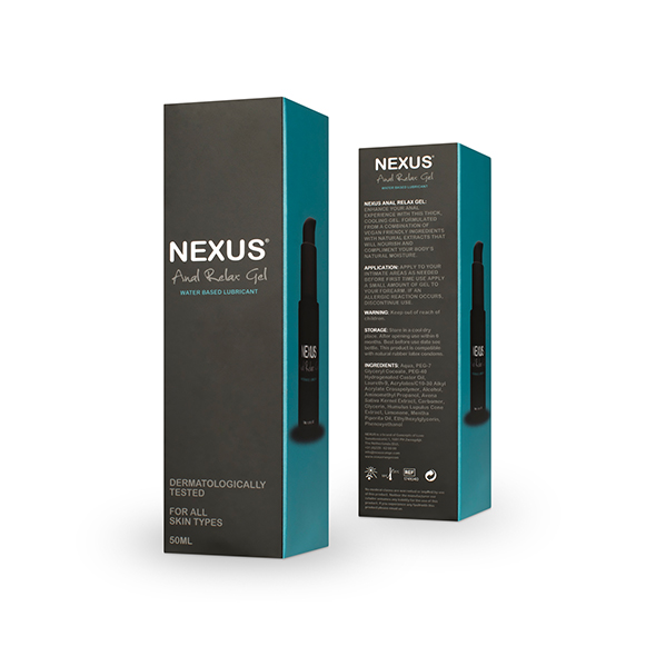 Анальний лубрикант на водній основі Nexus Anal Relax, 50 мл, з розслаблюючим та охолоджуючим ефектом - Зображення 4