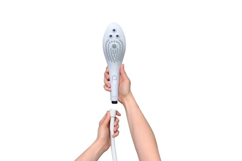 Насадка на душ для мастурбації Womanizer Wave, біла - Зображення 6