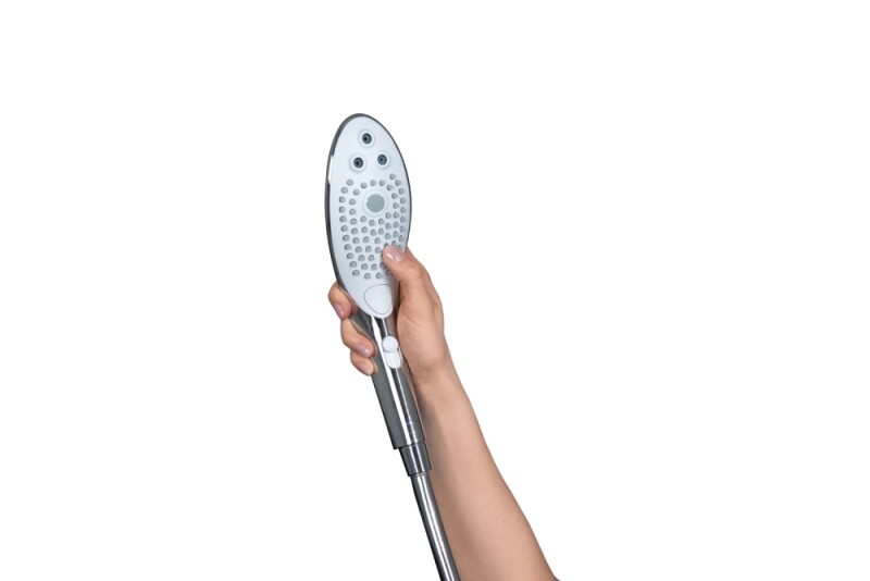 Насадка на душ для мастурбації Womanizer Wave, срібна - Зображення 7
