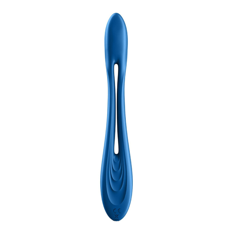 Вібратор універсальний Satisfyer Elastic Game, блакитний, 19.9 х 3.1 см - Зображення 2