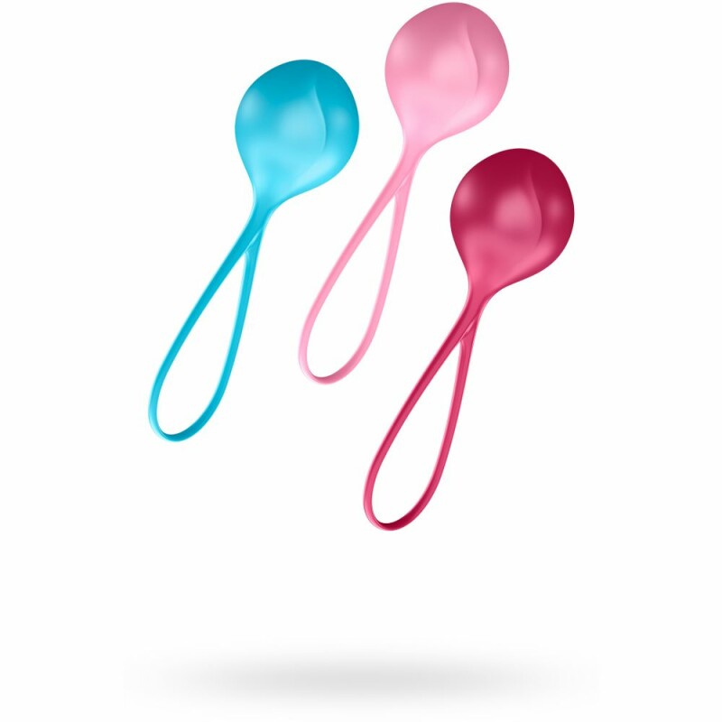 Набір вагінальних кульок Satisfyer різнокольорові, 12.6 х 3.8 см - Зображення 3