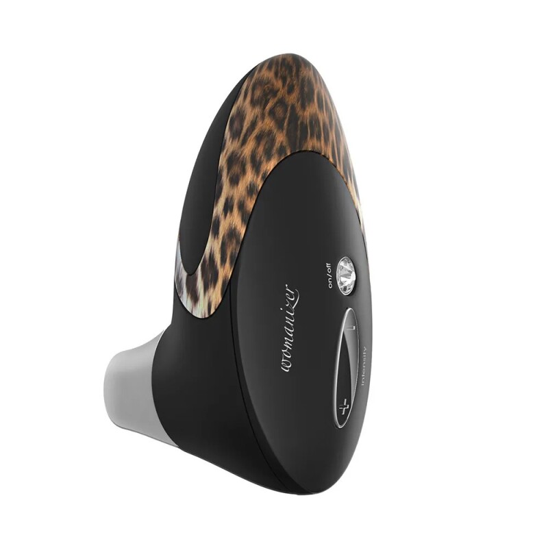 Кліторальний стимулятор Womanizer Pro W500 з леопардовим принтом, чорний - Зображення 4