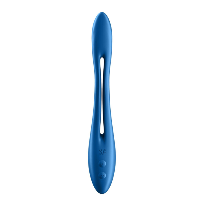 Вібратор універсальний Satisfyer Elastic Game, блакитний, 19.9 х 3.1 см - Зображення 3