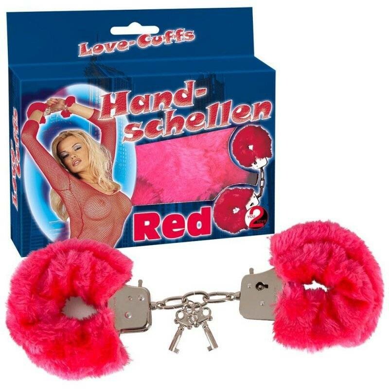 Наручники зі штучним хутром You2Toys, металеві, рожеві