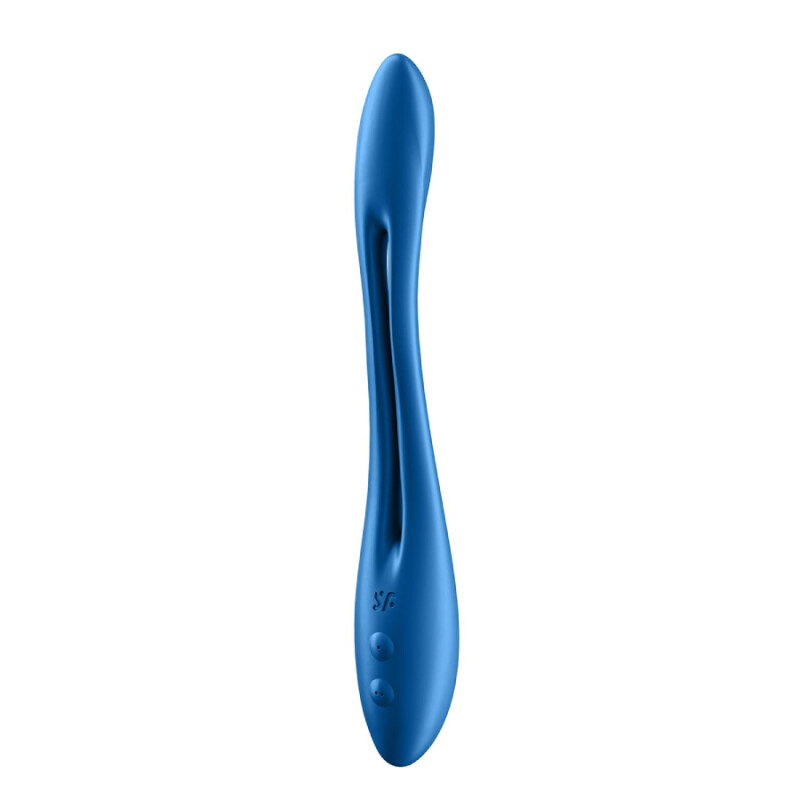 Вібратор універсальний Satisfyer Elastic Game, блакитний, 19.9 х 3.1 см - Зображення 4