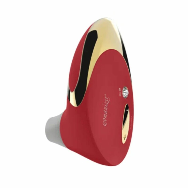 Кліторальний стимулятор Womanizer Pro W500 Red із золотою деталлю, червоний - Изображение 9