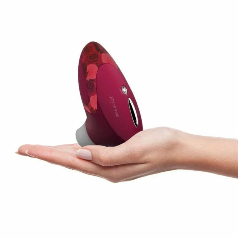 Кліторальний стимулятор Womanizer Pro W500 Red/Rose з квітковим принтом, червоний - Изображение 5