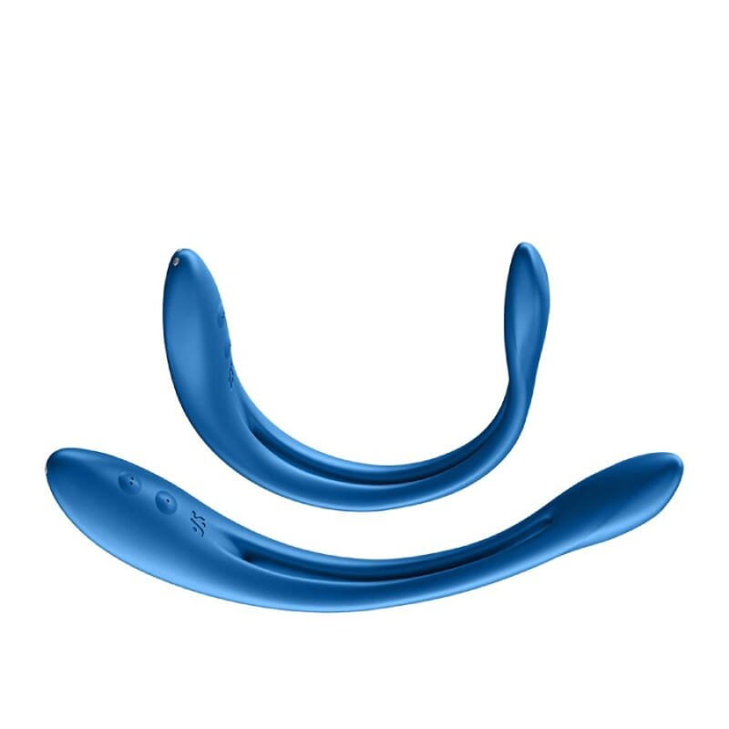 Вібратор універсальний Satisfyer Elastic Game, блакитний, 19.9 х 3.1 см - Зображення 8