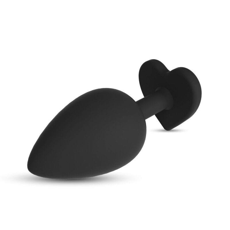 Анальна пробка Crushious, S, Cuore зі змінними кристалами, чорна, 7 × 2.7 см - Изображение 4