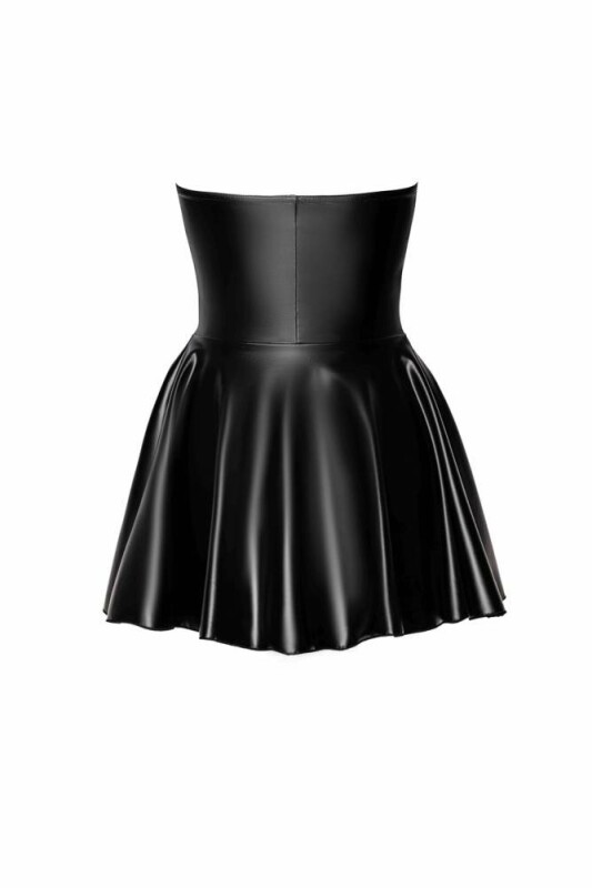 Сексуальна сукня вініл, M, F308 Noir Handmade Dreamer, з блискавкою, чорна - Зображення 4