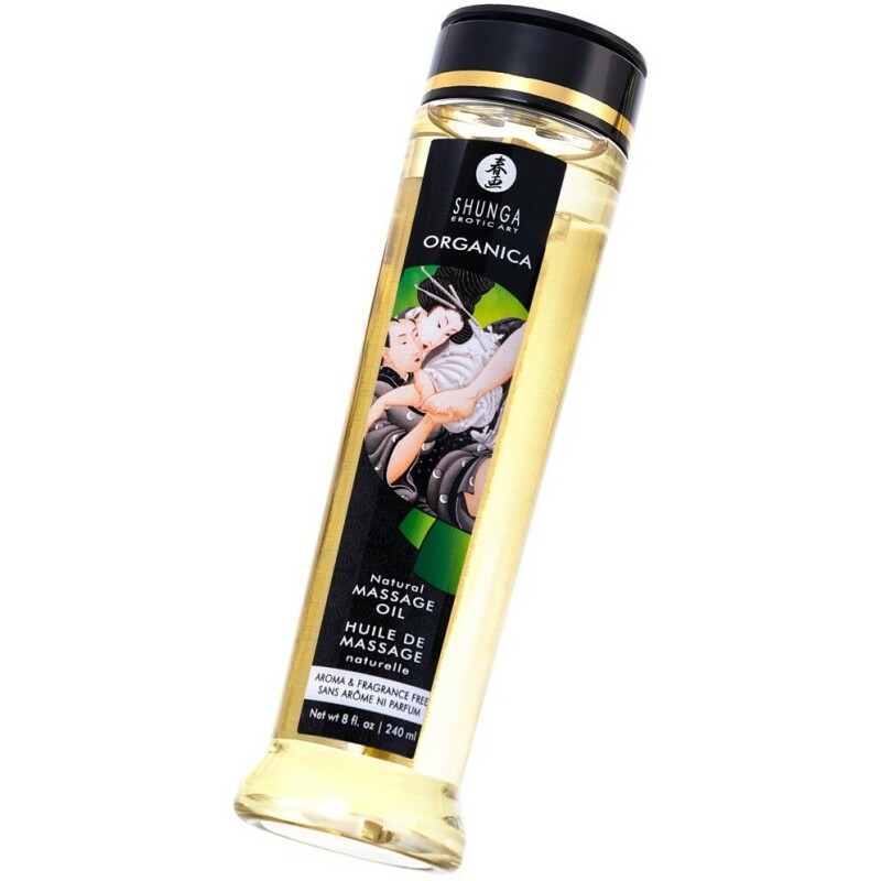 Масажна олія нейтральна Shunga Organica Natural, 240 мл - Изображение 3
