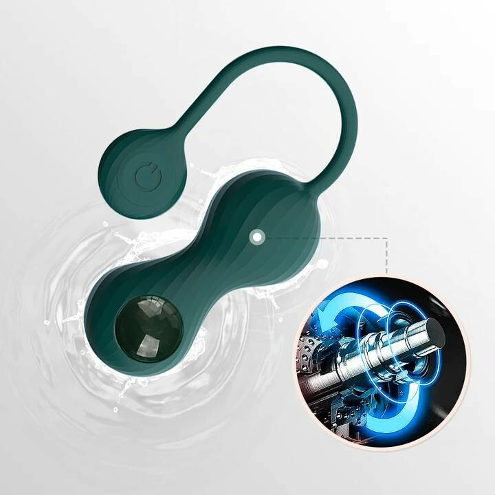 Вагінальні кульки із підключенням до додатку Magic Motion Set Bolas Crystal Duo Smart Kegel зелені - Зображення 8
