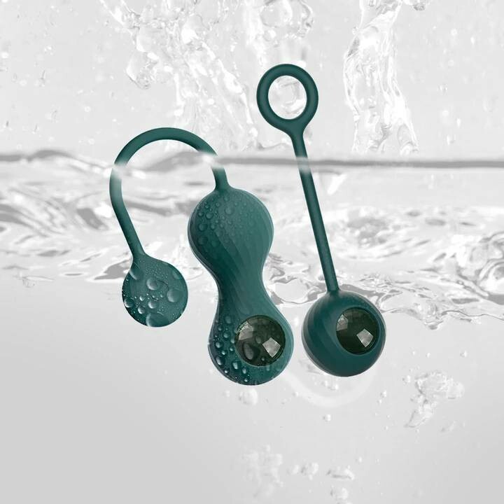 Вагінальні кульки із підключенням до додатку Magic Motion Set Bolas Crystal Duo Smart Kegel зелені - Зображення 7