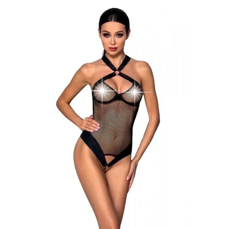 Боді сексуальне сітчасте S/M Amanda Passion, чорне