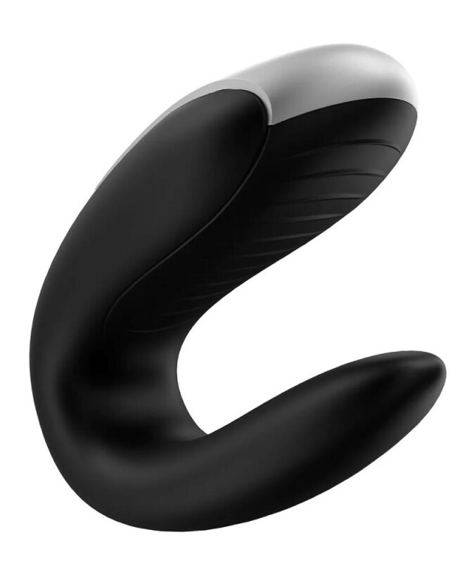 Вібратор для пар Satisfyer Double Fun з пультом, чорний, 9.3 х 4.2 см - Изображение 2