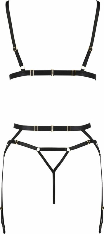 Комплект сексуальний S/M Meggy Passion, 2 предмети, чорний - Зображення 3