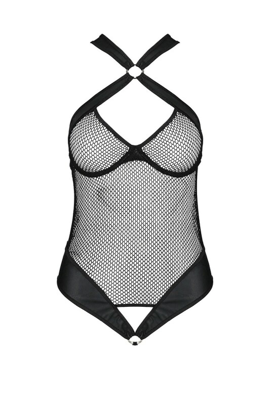 Боді сексуальне сітчасте S/M Amanda Passion, чорне - Изображение 2