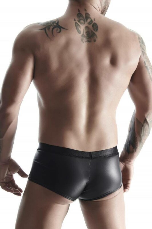 Еротичні чоловічі труси з прорізами, S, Boxer Wetlook Regnes Fetish Planet чорні - Зображення 1