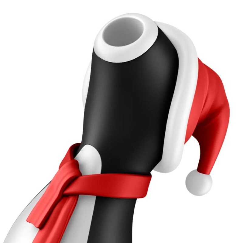 Вакуумний стимулятор клітора Satisfyer Penguin Holiday Edition різнокольоровий, 12.5 х 6.7 см - Зображення 5