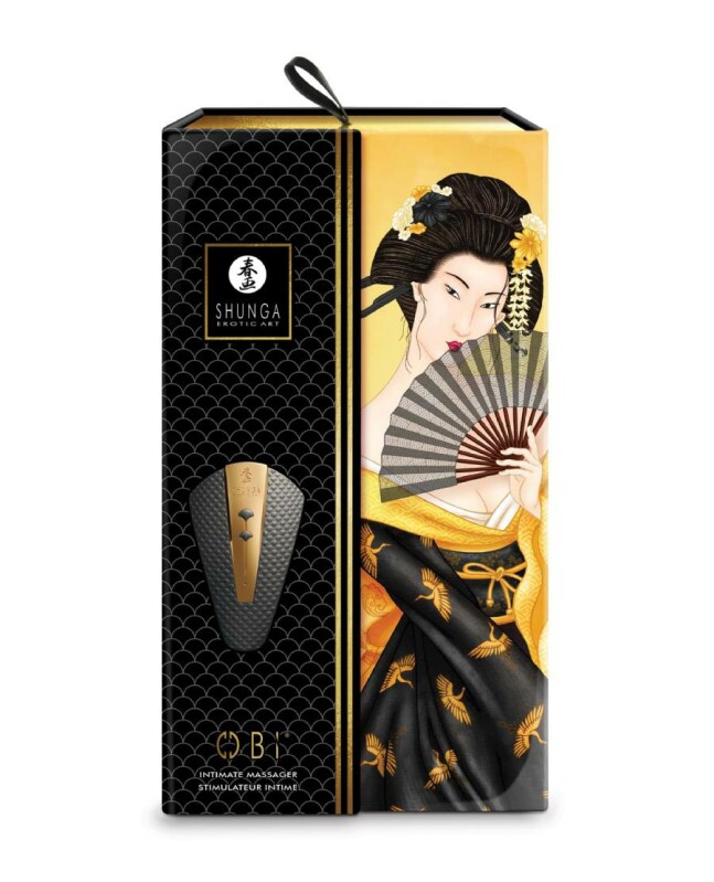 Вібратор для клітора Shunga Obi чорний, 11.5 см x 7 см - Изображение 7