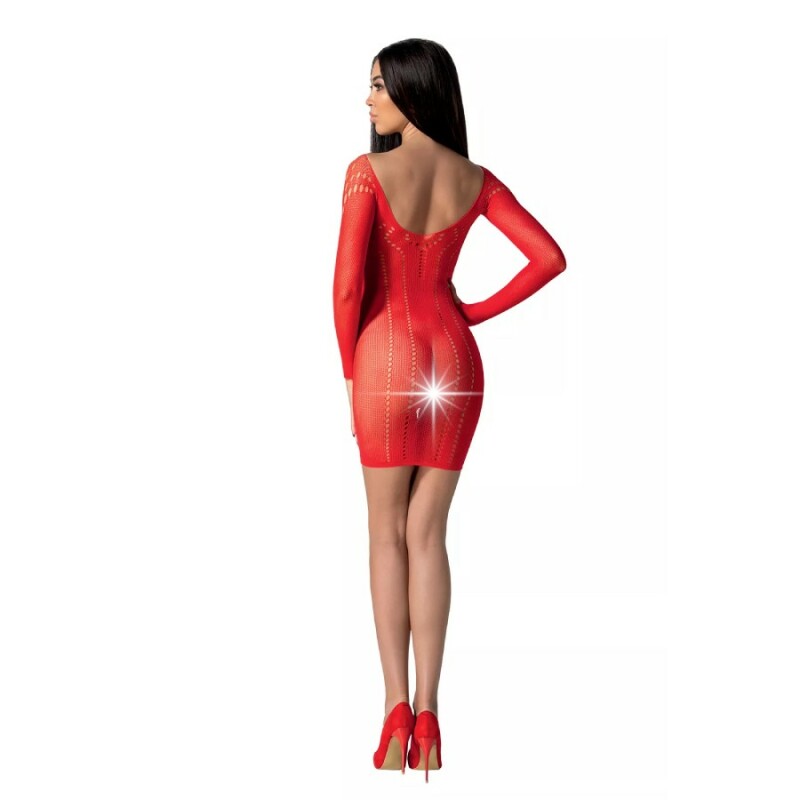 Сукня сексуальна ажурна One Size BS101 Passion, червона - Изображение 1