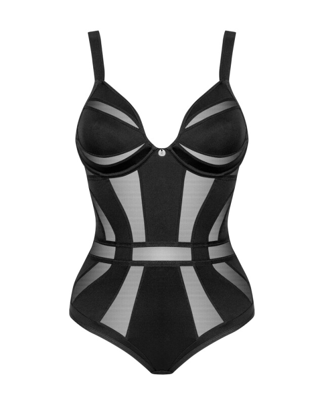 Боді сексуальне XS/S Chic Amoria Obsessive, чорне - Зображення 2