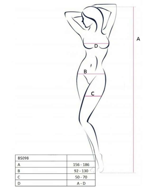 Комбінезон Passion BS098, чорний, One size - Зображення 5