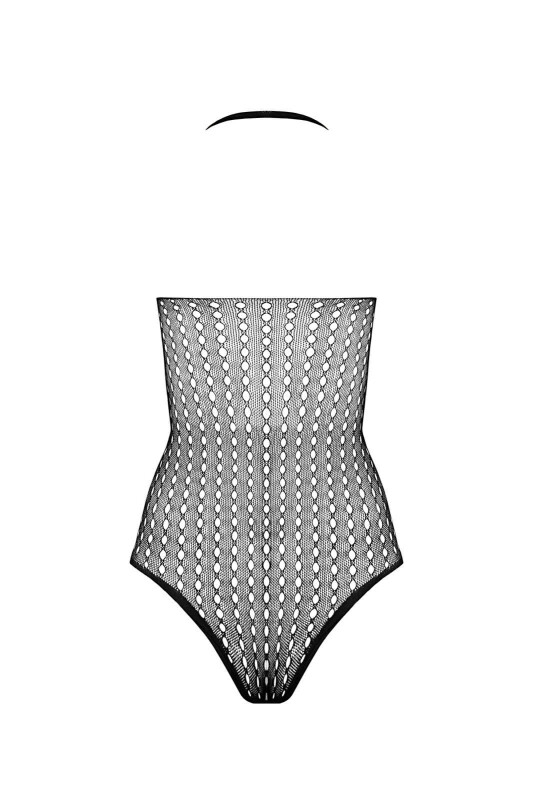 Боді сексуальне сітчасте One Size BS088 Passion, чорне - Изображение 3