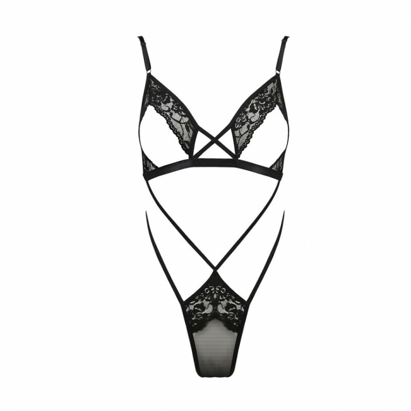 Боді Passion Diabolina, чорне, S/M - Зображення 2