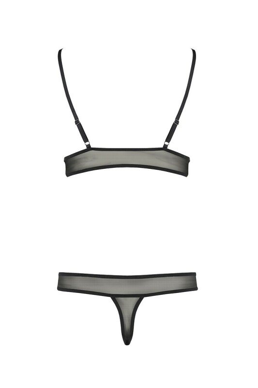Комплект еротичної білизни Passion Erza set, чорний, S/M - Изображение 3