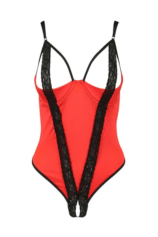 Боді Passion FEMMINA BODY, червоне, S/M - Изображение 2