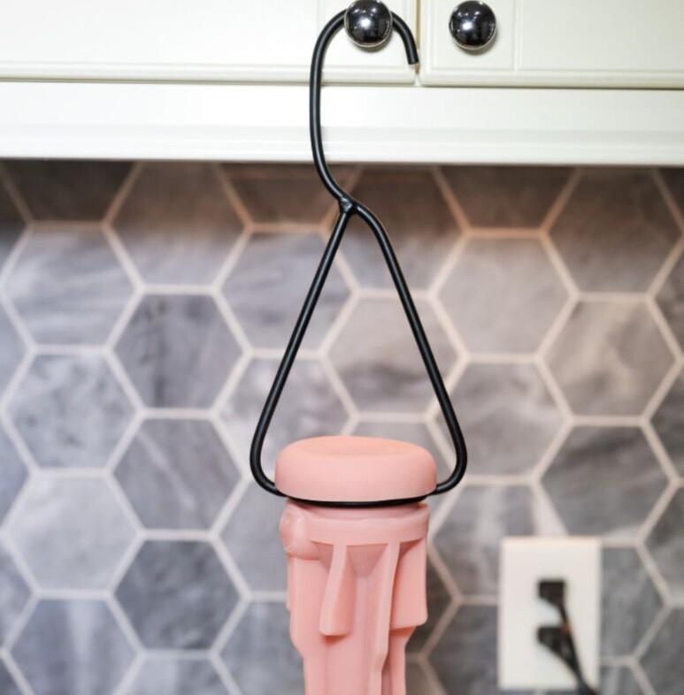 Підставка для сушіння мастурбатора Fleshlight Hang Dry, чорна - Изображение 3
