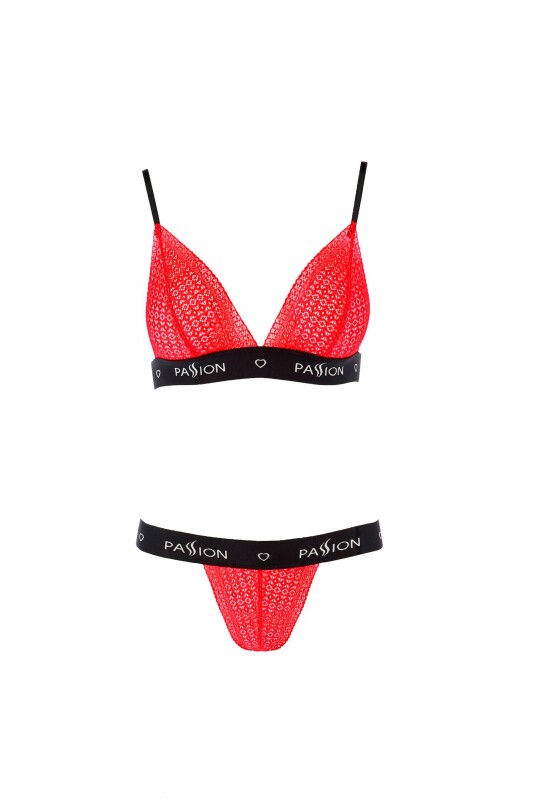 Комплект білизни сексуальний S/M Glamiss Passion, 2 предмети, червоний - Изображение 2