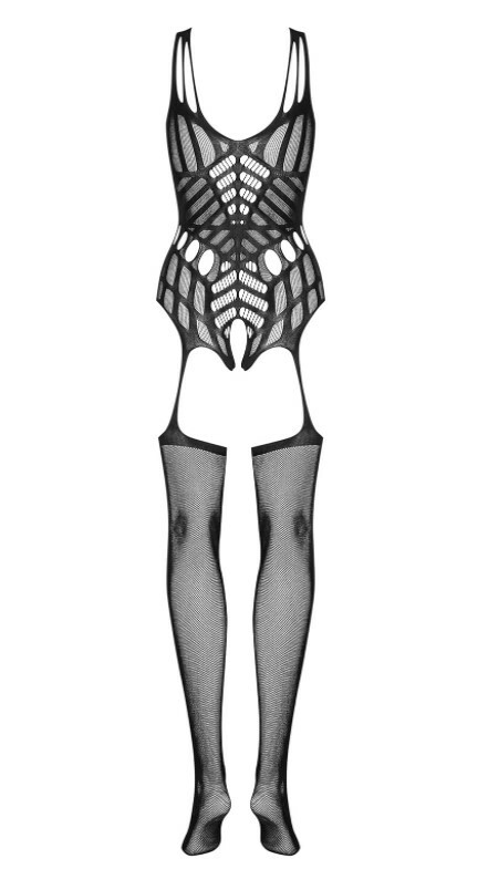 Комбінезон сітка Obsessive Bodystocking G139, чорний, One Size - Изображение 3