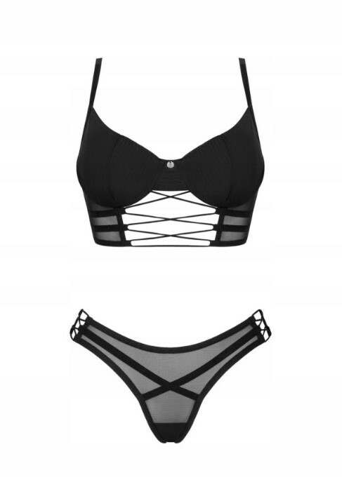 Комплект Obsessive Roxelia, чорний, XS/S - Изображение 2