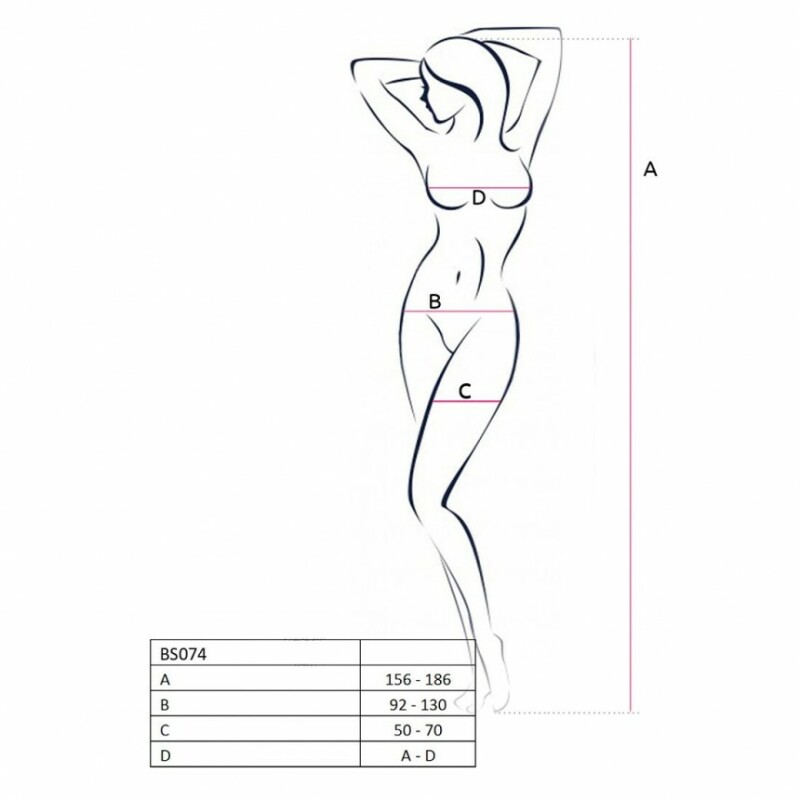 Комбінезон Passion BS074, чорний, One size - Зображення 5