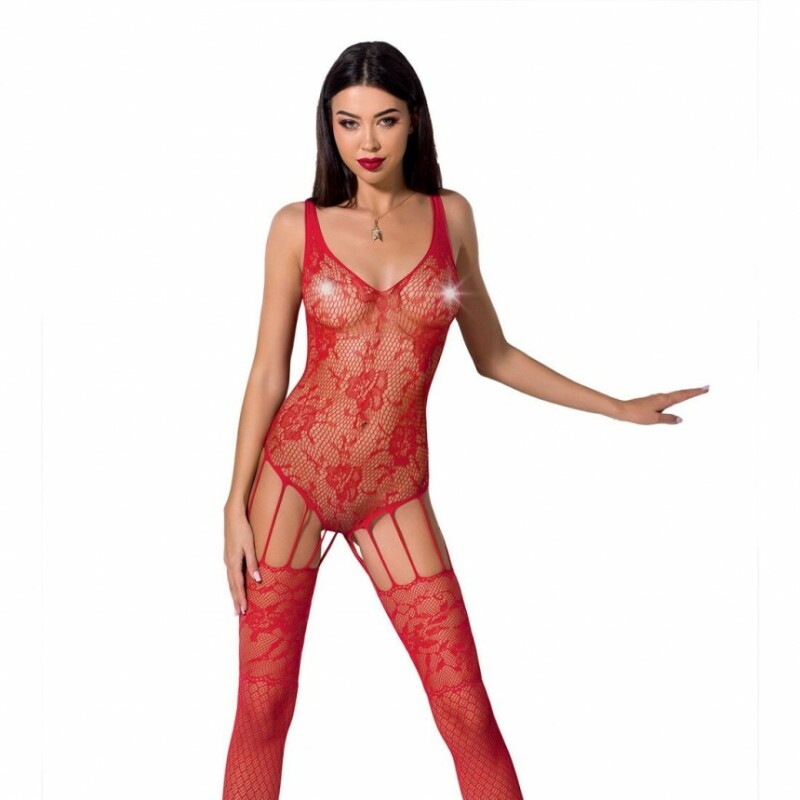 Комбінезон Passion BS074, червоний, One size - Зображення 2