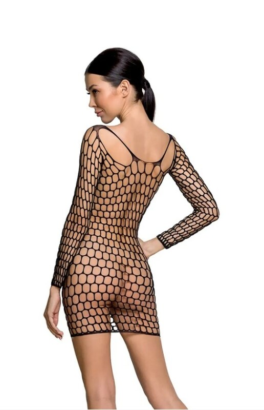 Сукня сітка Passion BS093, чорна, One size - Изображение 1